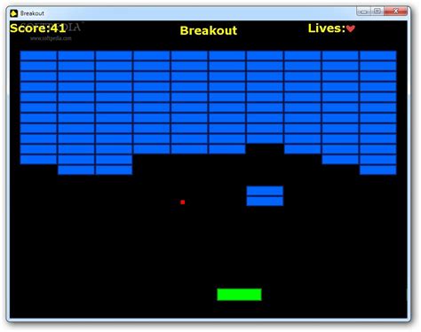 Classic Breakout Game .